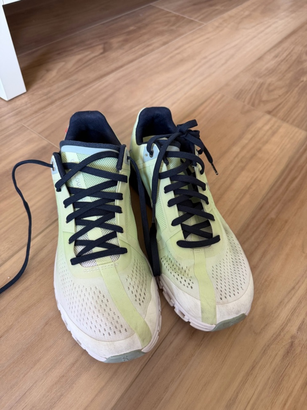 On Running Lime Green and Black Women's Running Sneakers - Picture 3 of 3